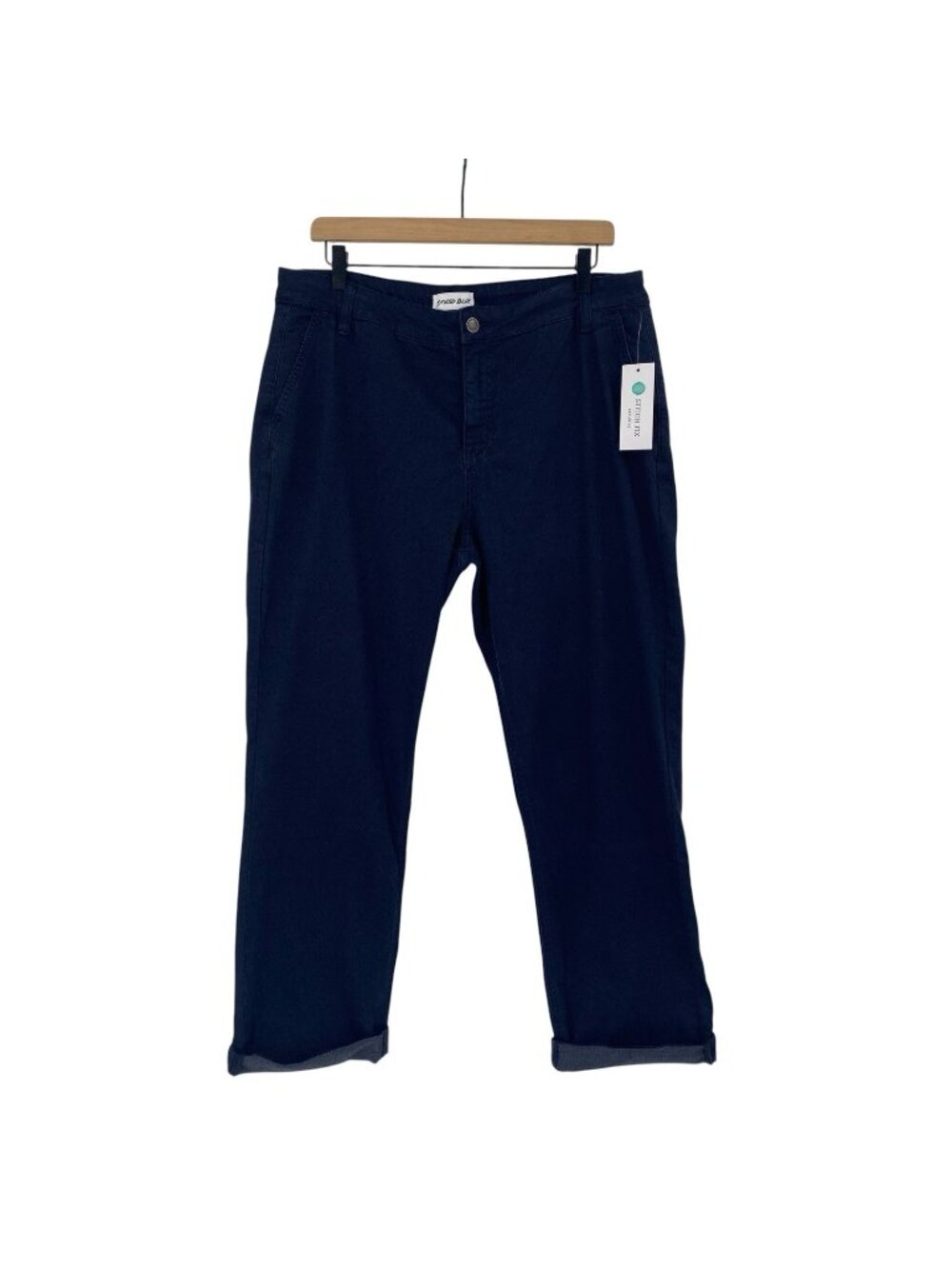 Studio Blue Mason Slim Straight Leg Ankle Pants Women’s Size 33 Navy NEW
